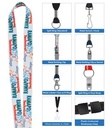Good Value™ 3/4" RPET Fine-Print Lanyard