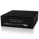 JAFFA® Square Black Glass Base