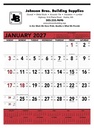 Triumph® Calendars Red & Black Contractor Memo Calendar