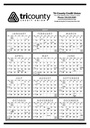 Triumph® Calendars Black & White Span-A-Year Non-Laminated Calendar