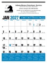 HotLine® Products Yearly Record® Blue Calendar