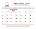 Triumph® Calendars Red & Black Desk Pad