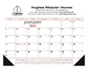 Triumph® Calendars Red & Black Desk Pad with Vinyl Corners