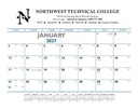 Triumph® Calendars Blue & Black Desk Pad