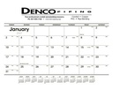 Triumph® Calendars Black & White Desk Pad