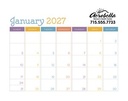 Triumph® Calendars Small Monthly Desk Pad - Colors