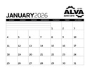 Triumph® Calendars Small Monthly Desk Pad - Black & White Calendar