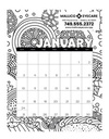 Triumph® Calendars Small Monthly Desk Pad Calendar - Coloring
