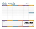 Triumph® Calendars Small Weekly Desk Pad - Colors