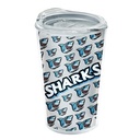 Garyline® Transparent Tumbler with Slider Lid and Full-Color Insert - 14 oz.
