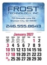 Triumph® Calendars Press-N-Stick Full-Color Header Standard Calendar