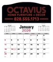 Triumph® Calendars Press-N-Stick Jumbo Header with 3-Month Calendar