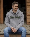 Unisex fullzip hooded sweatshirt