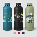 Astrid Recycled Stainless Steel Double Wall Bottle - 18 oz. - ColorJet