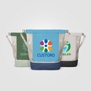 Neri Recycled 300D Polyester Mesh Bottom Drawstring Bag - 34L - Heat Transfer