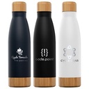 Ibiza Bamboo - 21 oz. Double-Wall Stainless Bottle - Laser